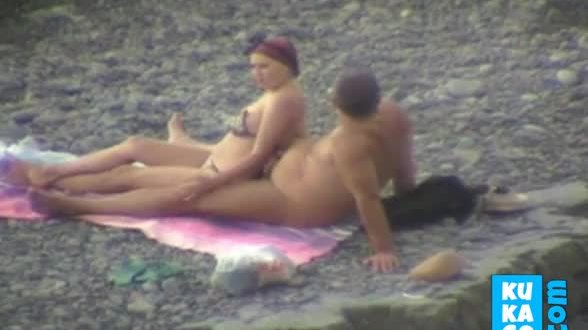 Groping on the beach